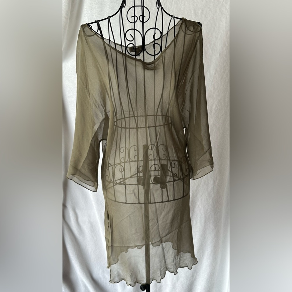 Express Cover Dress, size M, Green Olive